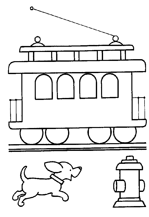 Coloriage 3 Trains