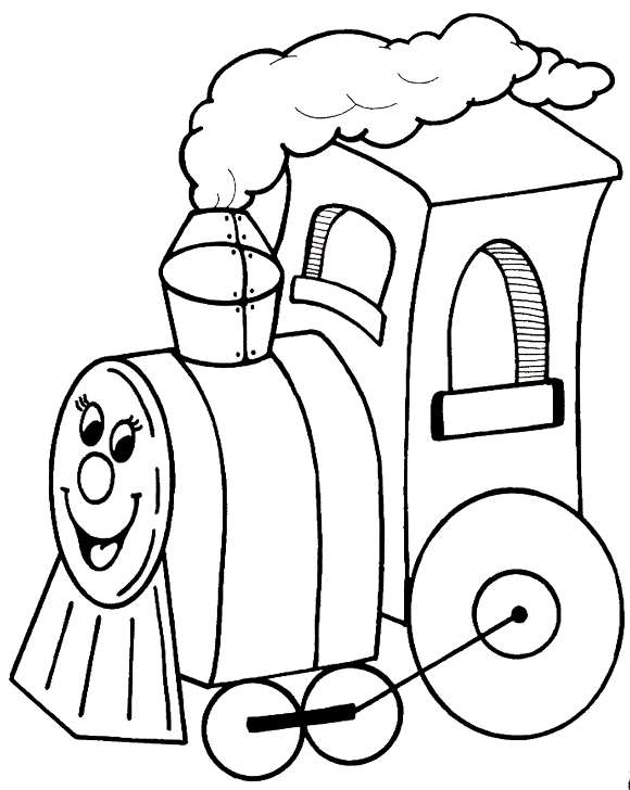 Coloriage 4 Trains