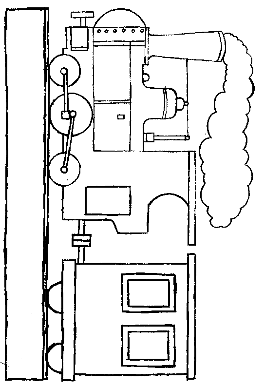 Coloriage 7 Trains