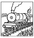 Coloriage Trains 19