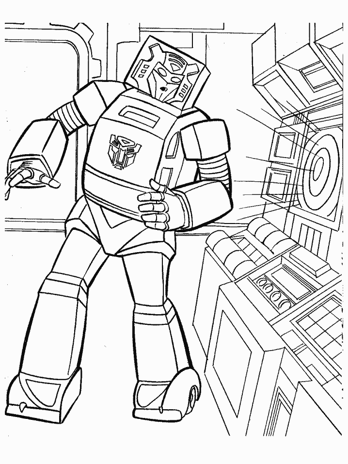 Coloriage 2 Transformers