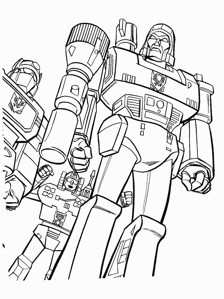 Coloriage 4 Transformers