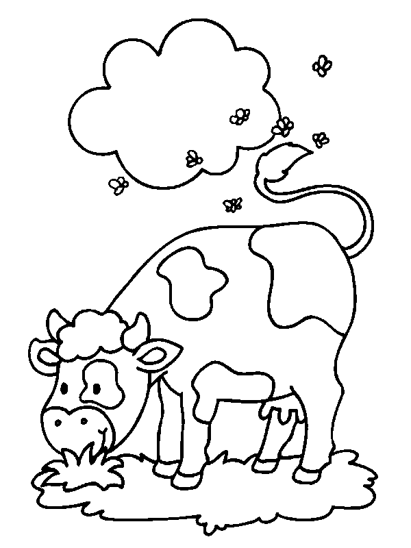 Coloriage 9 Vaches