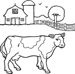 Coloriage Vaches 11