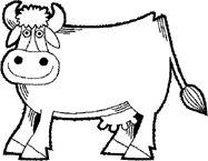 Coloriage Vaches 12