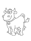 Coloriage Vaches 17