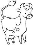Coloriage Vaches 21