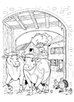 Coloriage Vaches 25