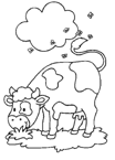 Coloriage Vaches 27