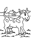Coloriage Vaches 3