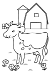 Coloriage Vaches 36