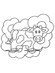 Coloriage Vaches 6