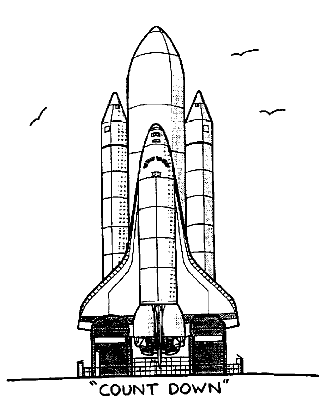 Coloriage 3 Vaisseau spatial