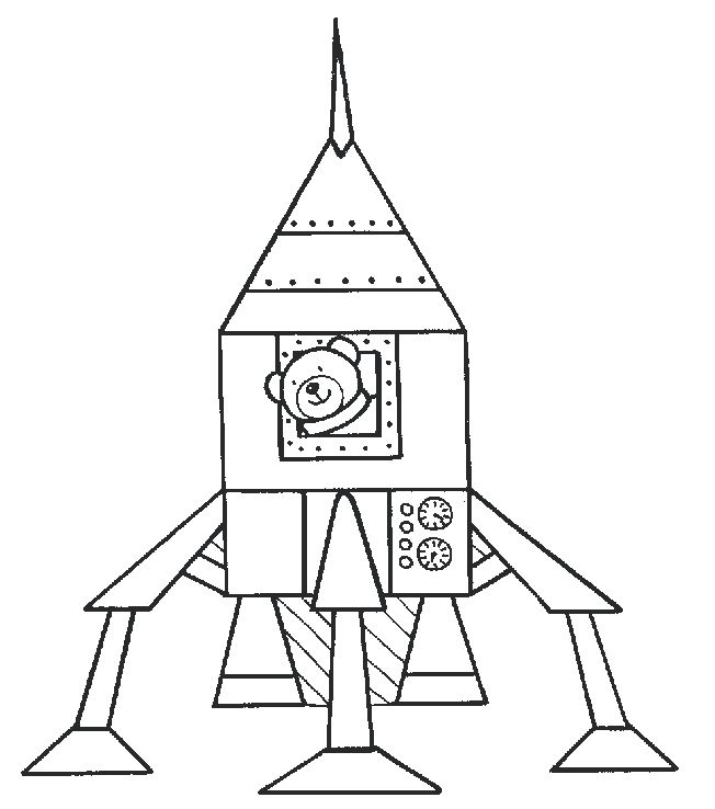 Coloriage Vaisseau spatial 5