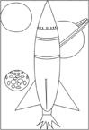 Coloriage Vaisseau spatial 2