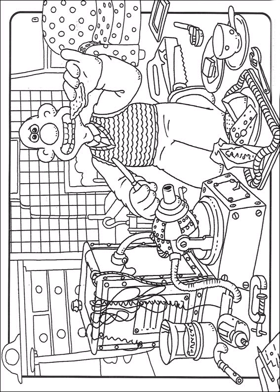 Coloriage 16 Wallace et gromit