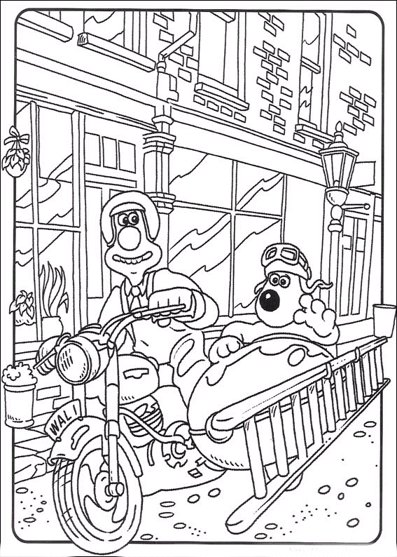 Coloriage 17 Wallace et gromit