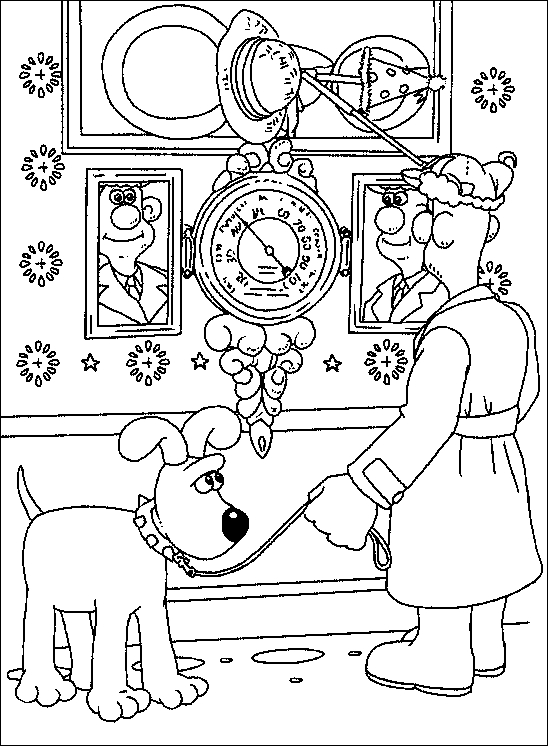 Coloriage 19 Wallace et gromit