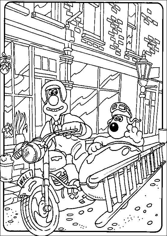 Coloriage 20 Wallace et gromit