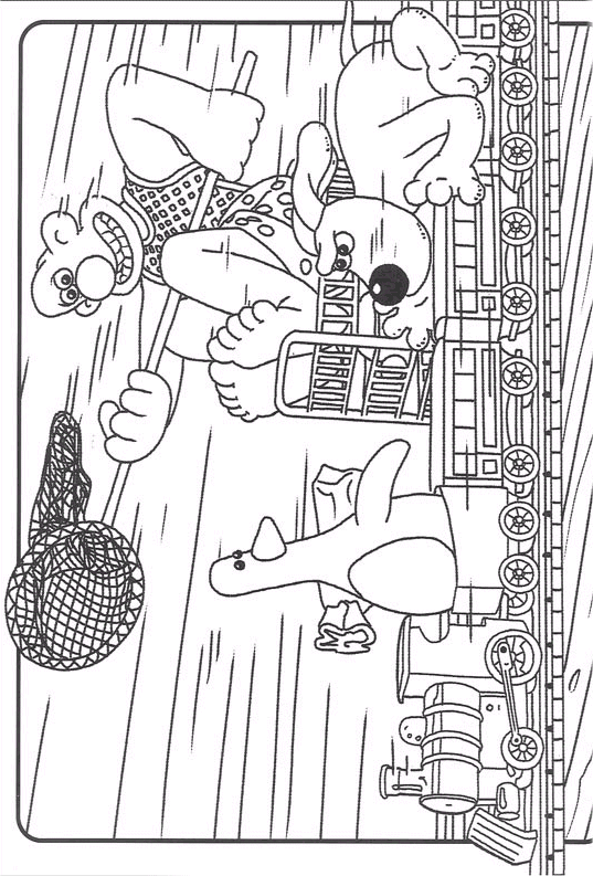 Coloriage 3 Wallace et gromit