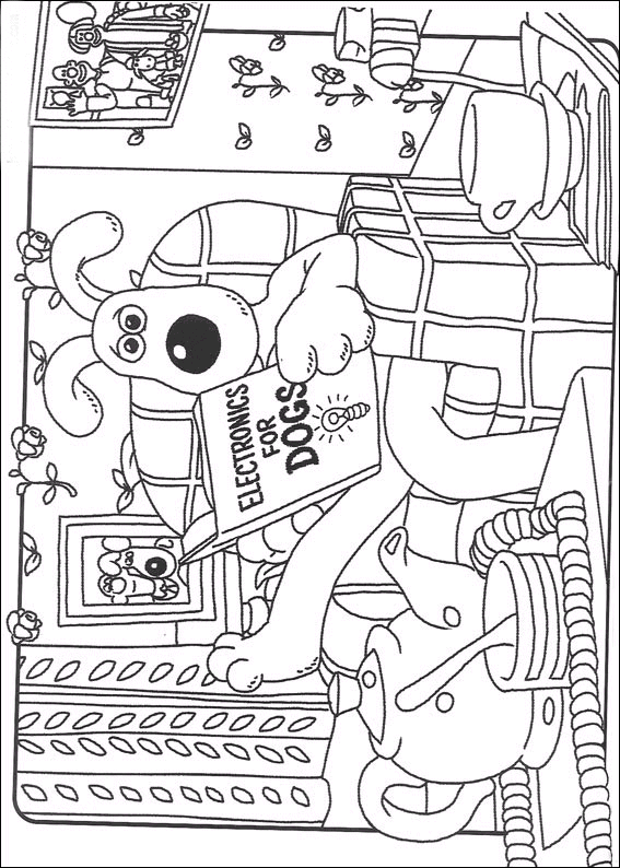 Coloriage 4 Wallace et gromit