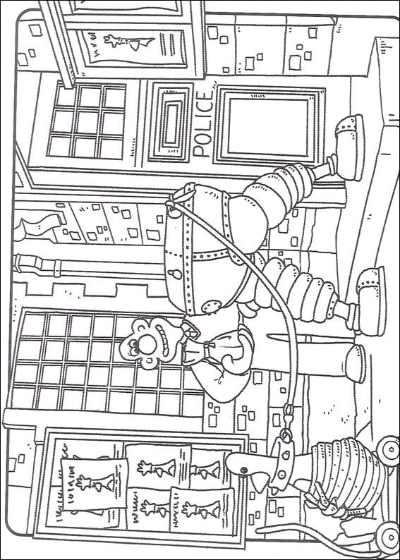 Coloriage 8 Wallace et gromit