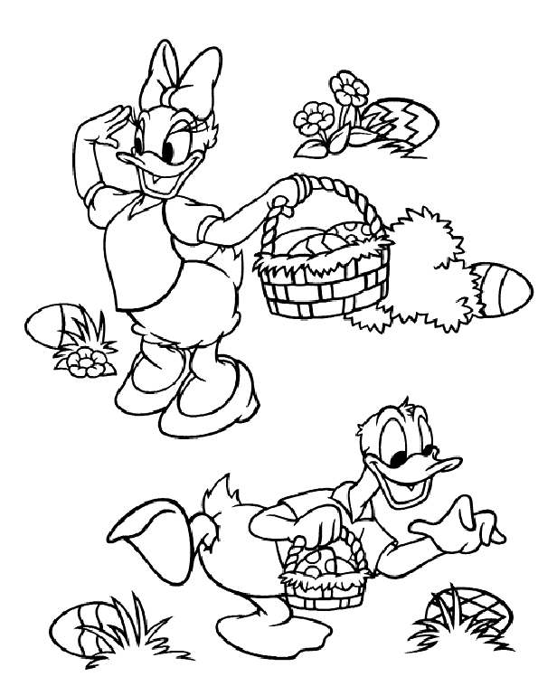 Coloriage 18 Walt disney paques