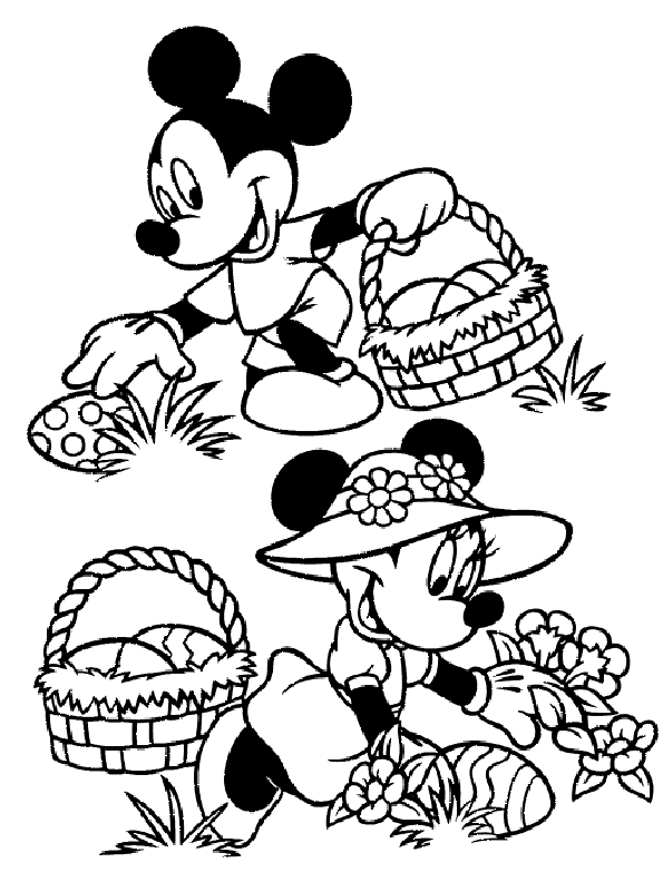 Coloriage 42 Walt disney paques