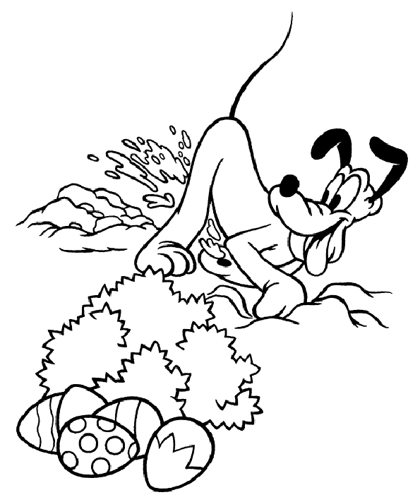 Coloriage 46 Walt disney paques