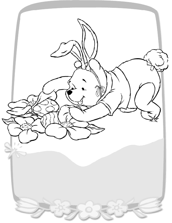 Coloriage 8 Walt disney paques