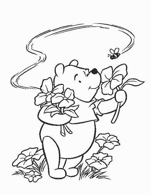 Coloriage 10 Winnie l-ourson