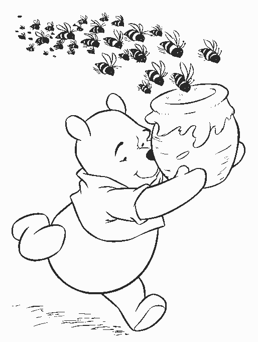 Coloriage 11 Winnie l-ourson