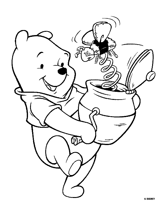 Coloriage 29 Winnie l-ourson