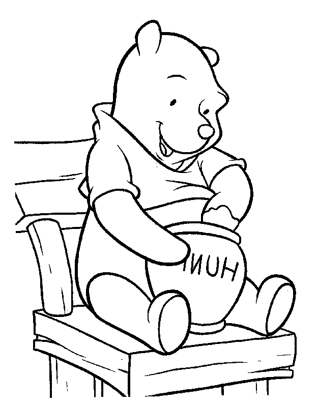 Coloriage 37 Winnie l-ourson