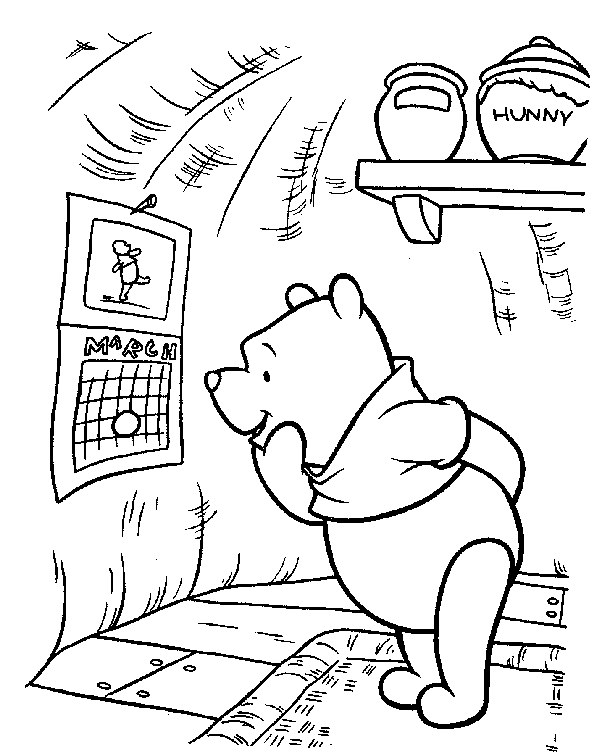 Coloriage 39 Winnie l-ourson