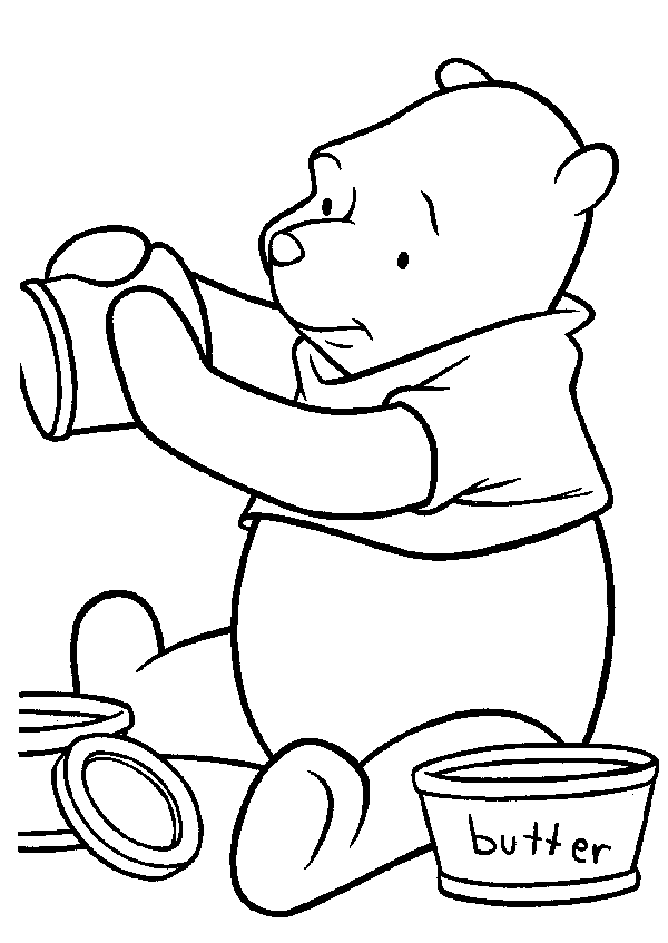 Coloriage 40 Winnie l-ourson