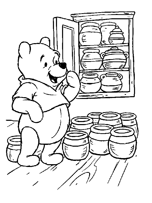 Coloriage 54 Winnie l-ourson