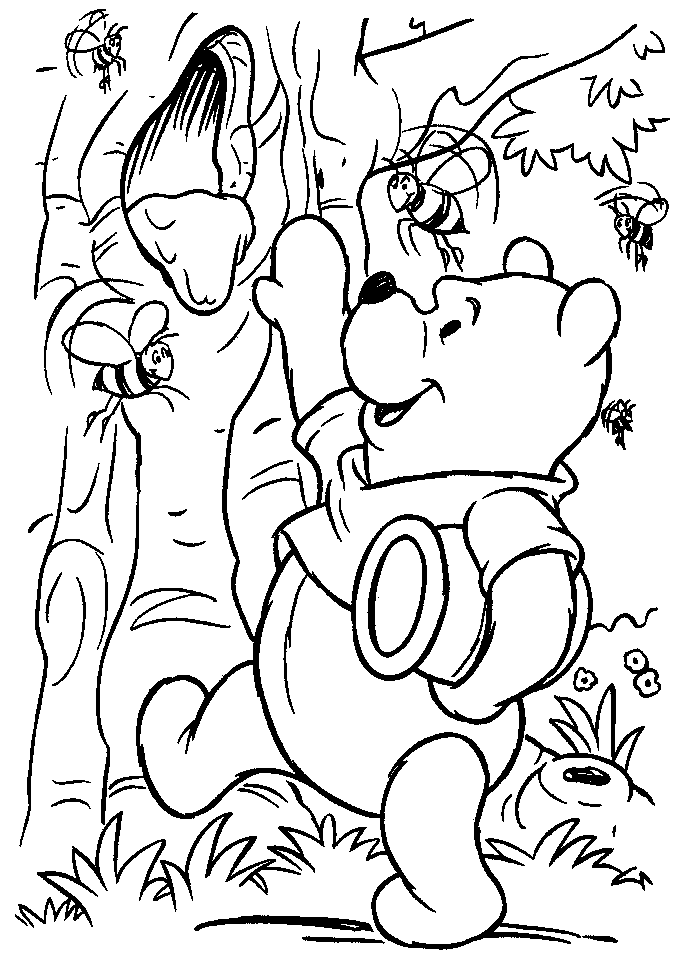 Coloriage 57 Winnie l-ourson