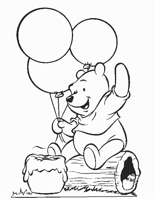 Coloriage 7 Winnie l-ourson