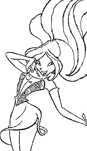 Coloriage 10 Winx