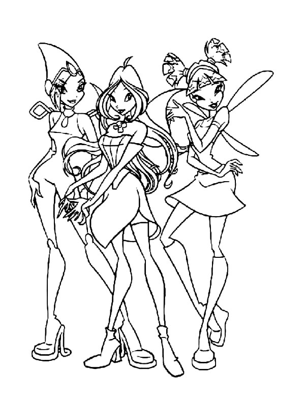 Coloriage 102 Winx