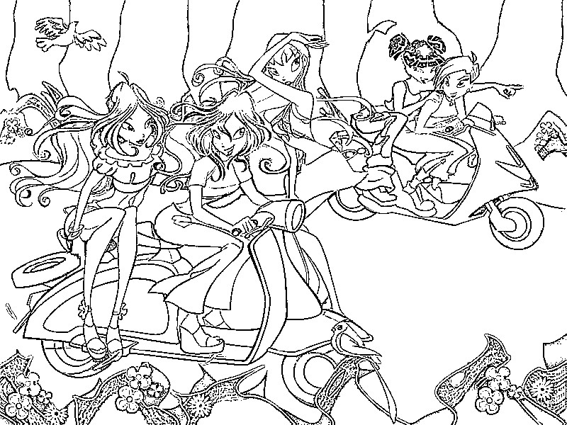 Coloriage 13 Winx