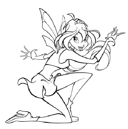 Coloriage 40 Winx