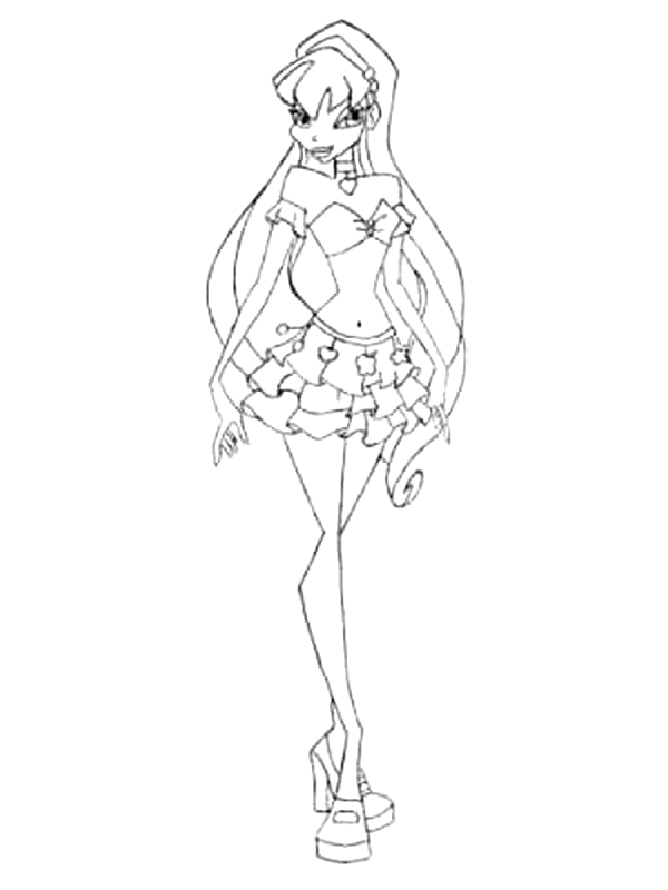 Coloriage 80 Winx