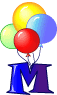 Gifs Animés ballons alphabet 13