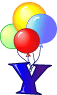 Gifs Animés ballons alphabet 25