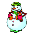 EMOTICON bonhomme de neige 68