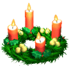 Gifs Animés bougies de noel 71