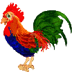 Gifs Animés coq 24