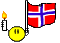 EMOTICON drapeau de la norvege 3